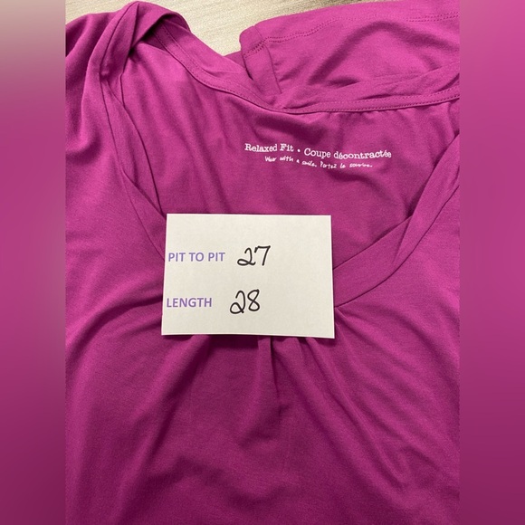 ✨ 4 for $30 ✨Penningtons Purple-ish Relaxed Fit Long Top / Shirt Size 3x - Picture 5 of 5